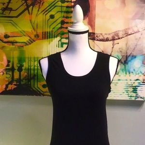WOMANS BANANA REPUBLIC DRESS STRETCH BLACK TANK TOP SIZE M